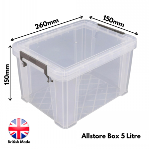 Allstore Plastic Storage Box Size 15 (5 Litre)